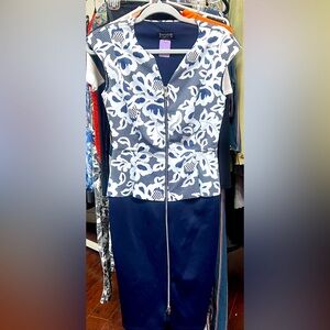 Enfocus Studio Floral Zip Front Dress Size 4